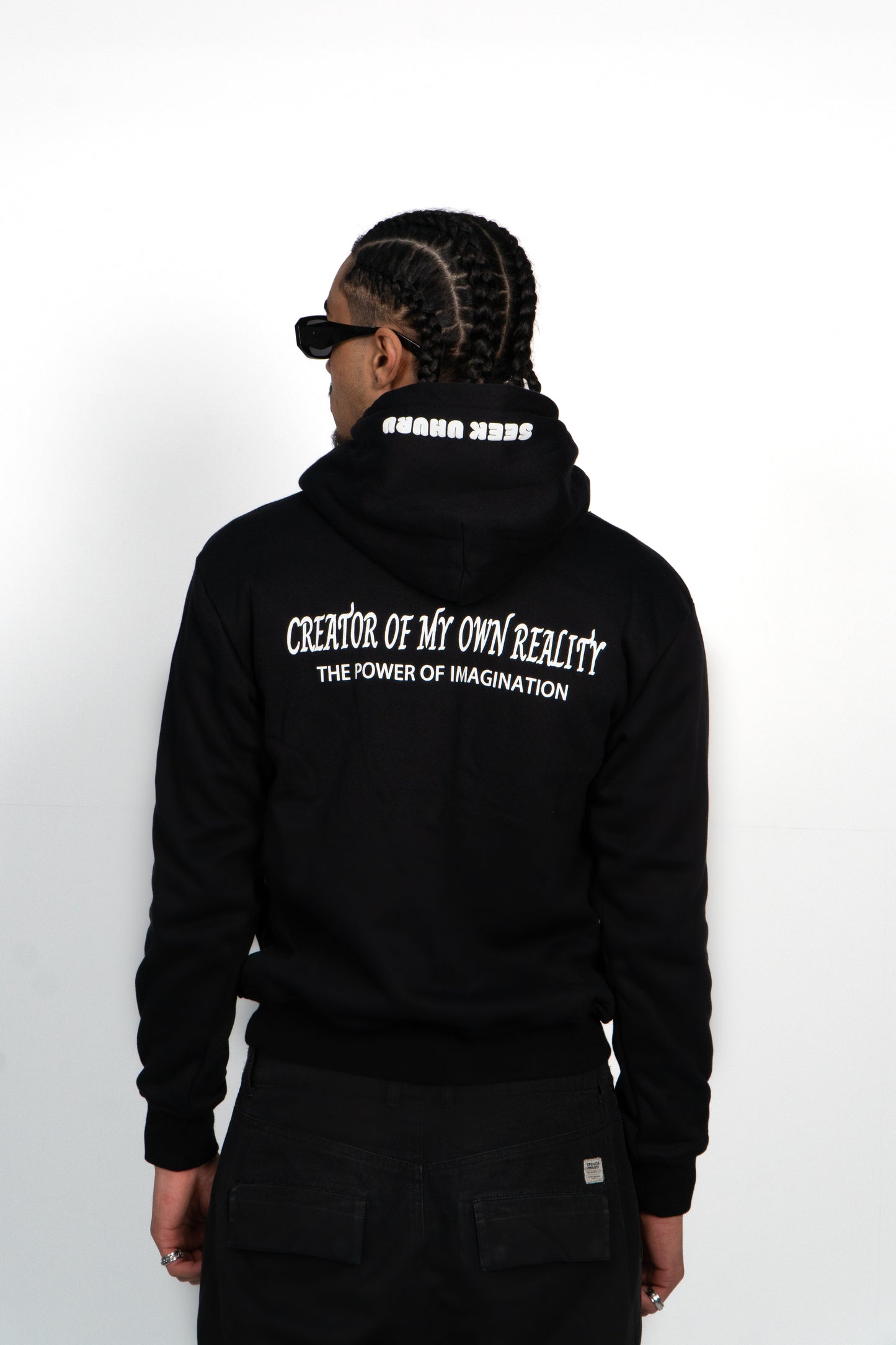 JET BLACK "CREATOR OF MY OWN REALITY" HOODIE