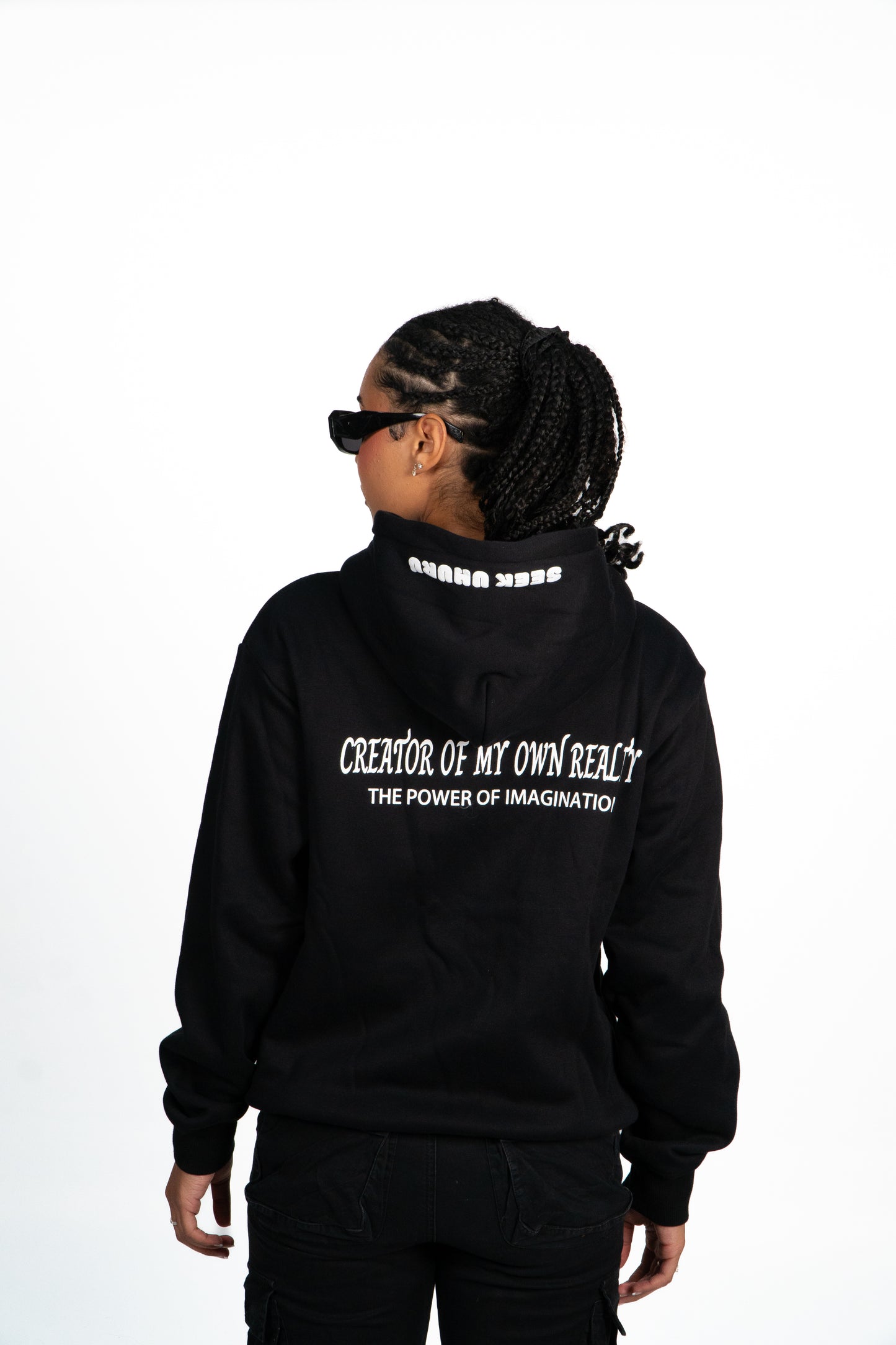 JET BLACK "CREATOR OF MY OWN REALITY" HOODIE