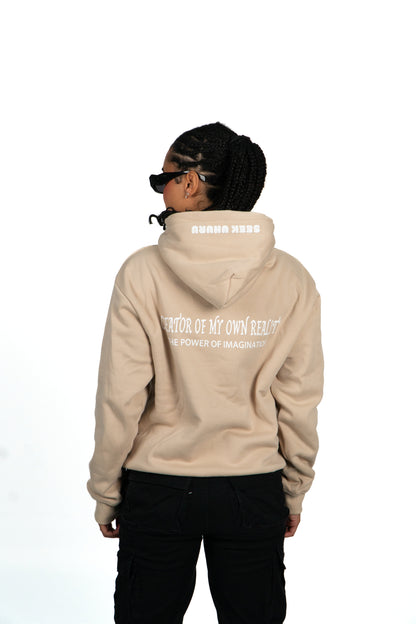 BEIGE  "CREATOR OF MY OWN REALITY" HOODIE